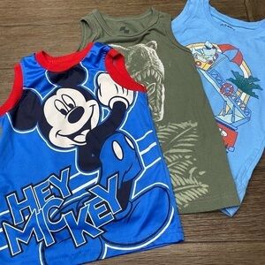 Lot of 3 boy tank tops 2T-4T
Preowned in excellent condition no rips no stains